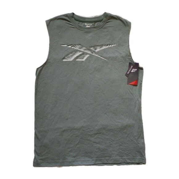 NWT Sz Medium Reebok Mens Multi Sports Tank Top  Shirt Duck Green - Picture 1 of 5